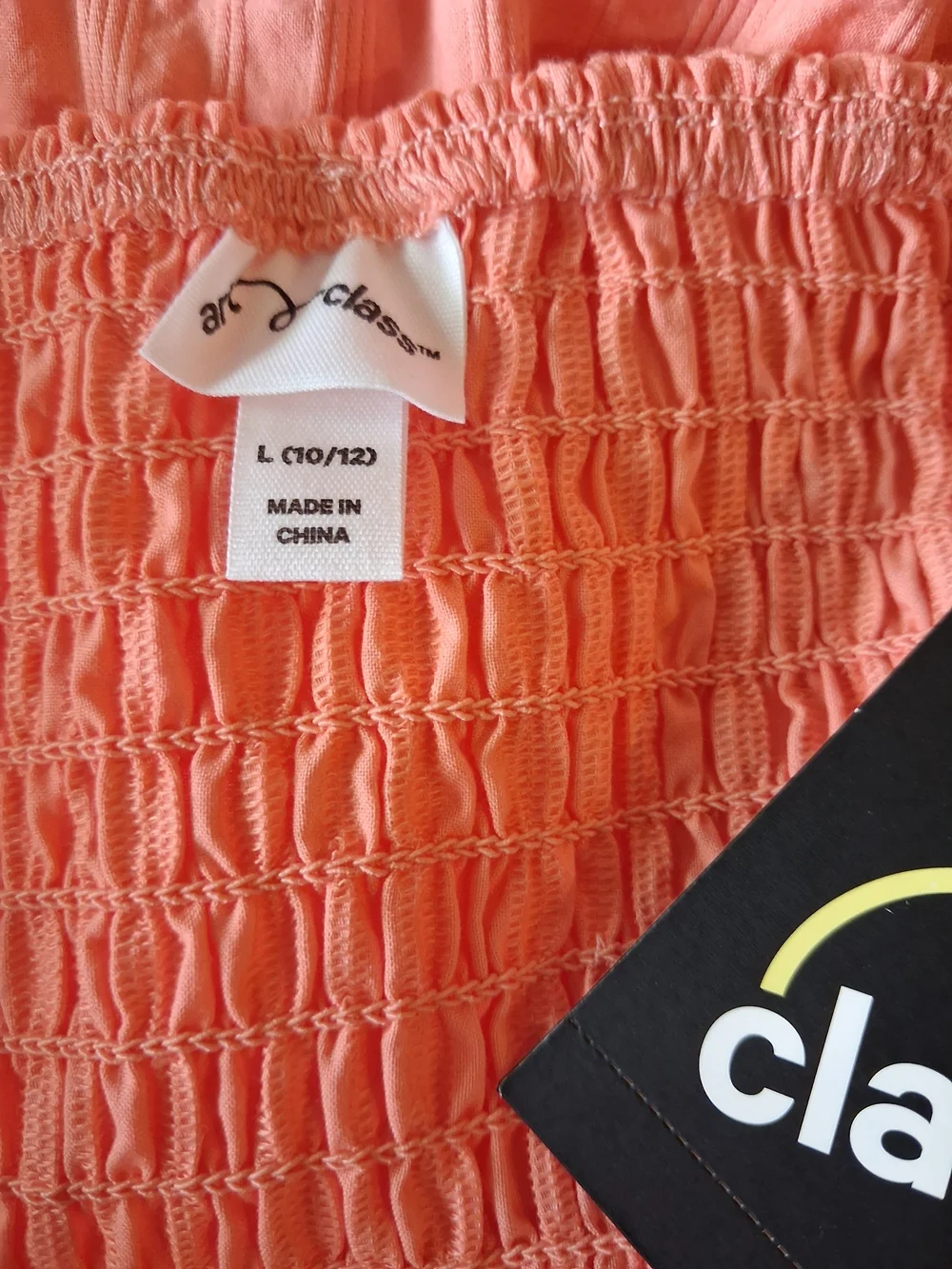 art class Peach-Pink Sleeveless Ruffle Hem Dress